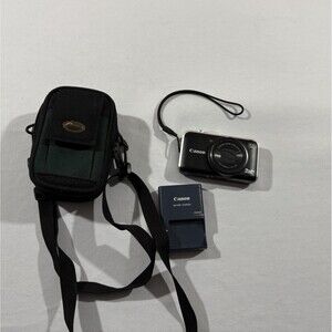 Canon PowerShot SX230 HS Digital Camera 12.1MP 14x Optical Zoom Black Tested